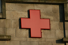 Red Hospital Cross